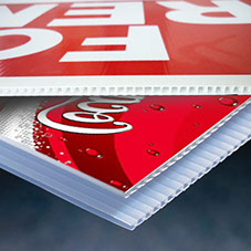 Correx outdoor printed sign