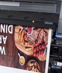 grapic vinyl printing on our large format press